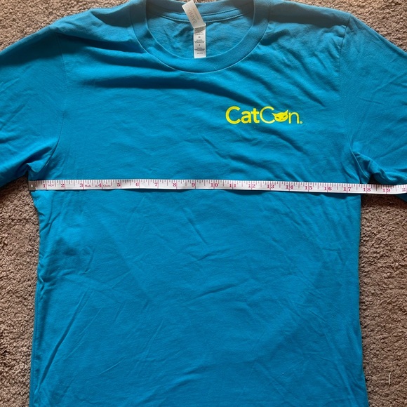 Cat Con Staff t-shirt, size S, blue, size small in womens - Picture 12 of 12